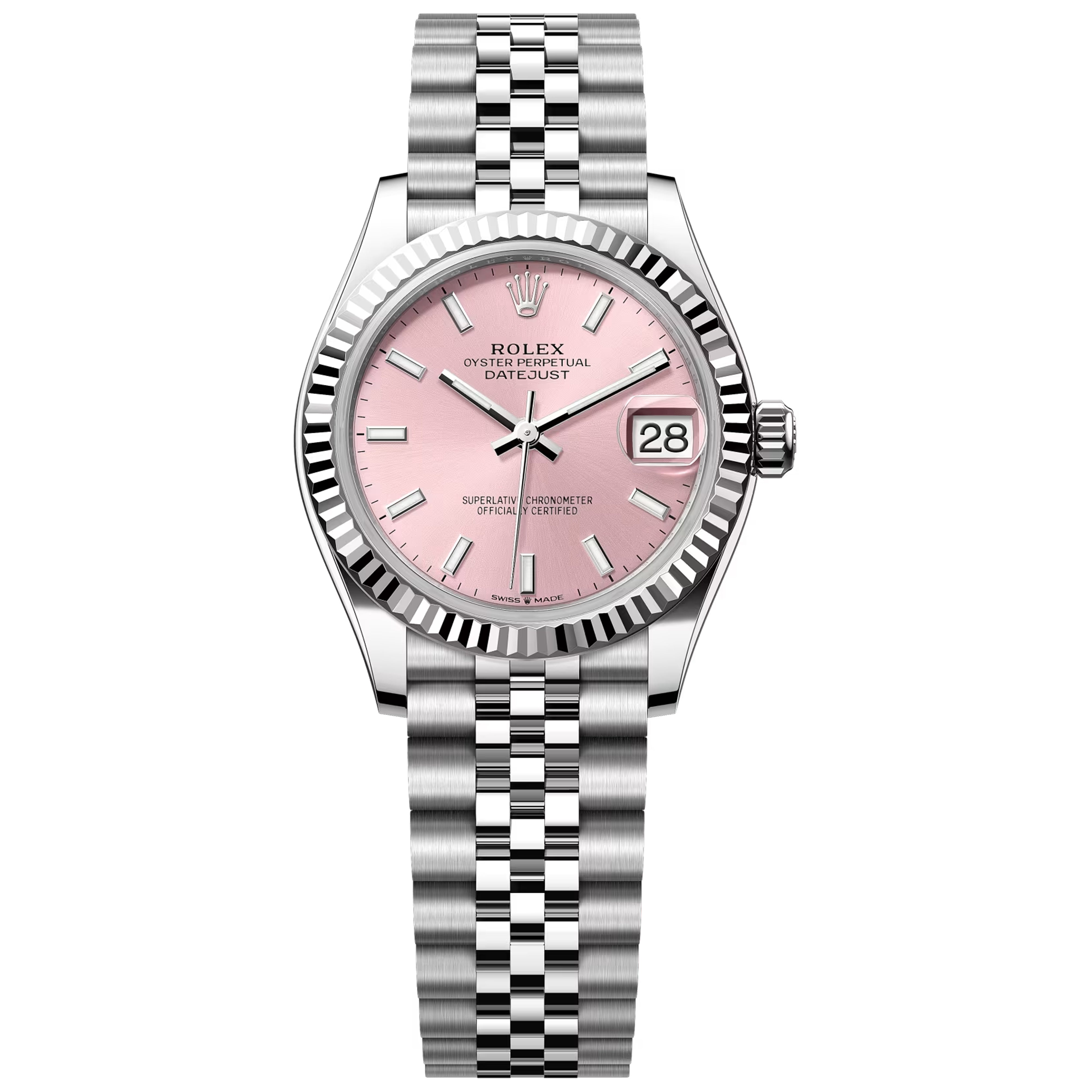 Rolex Datejust 31 Fluted Pink
