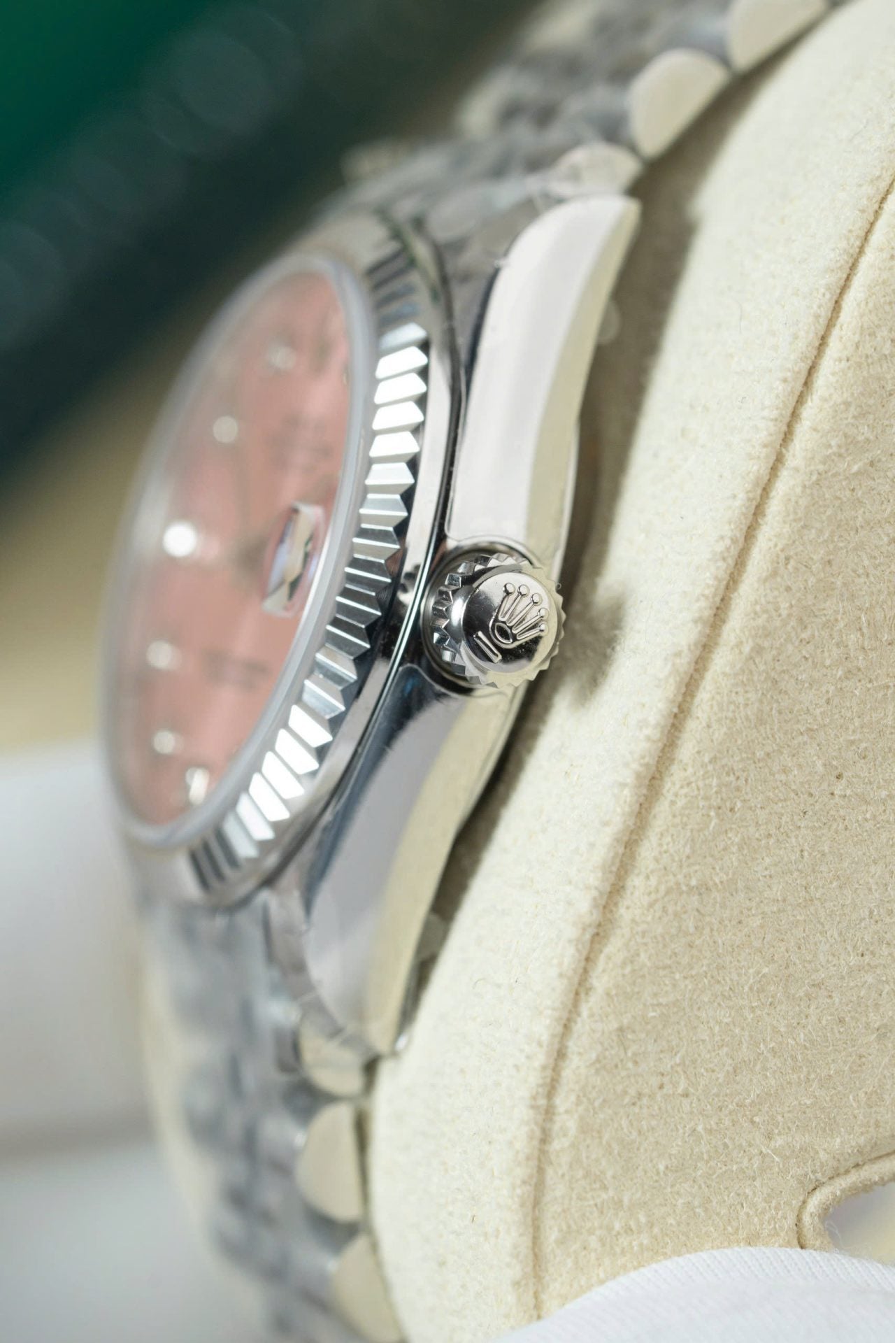 Rolex Datejust 31 Fluted Pink /Diamond