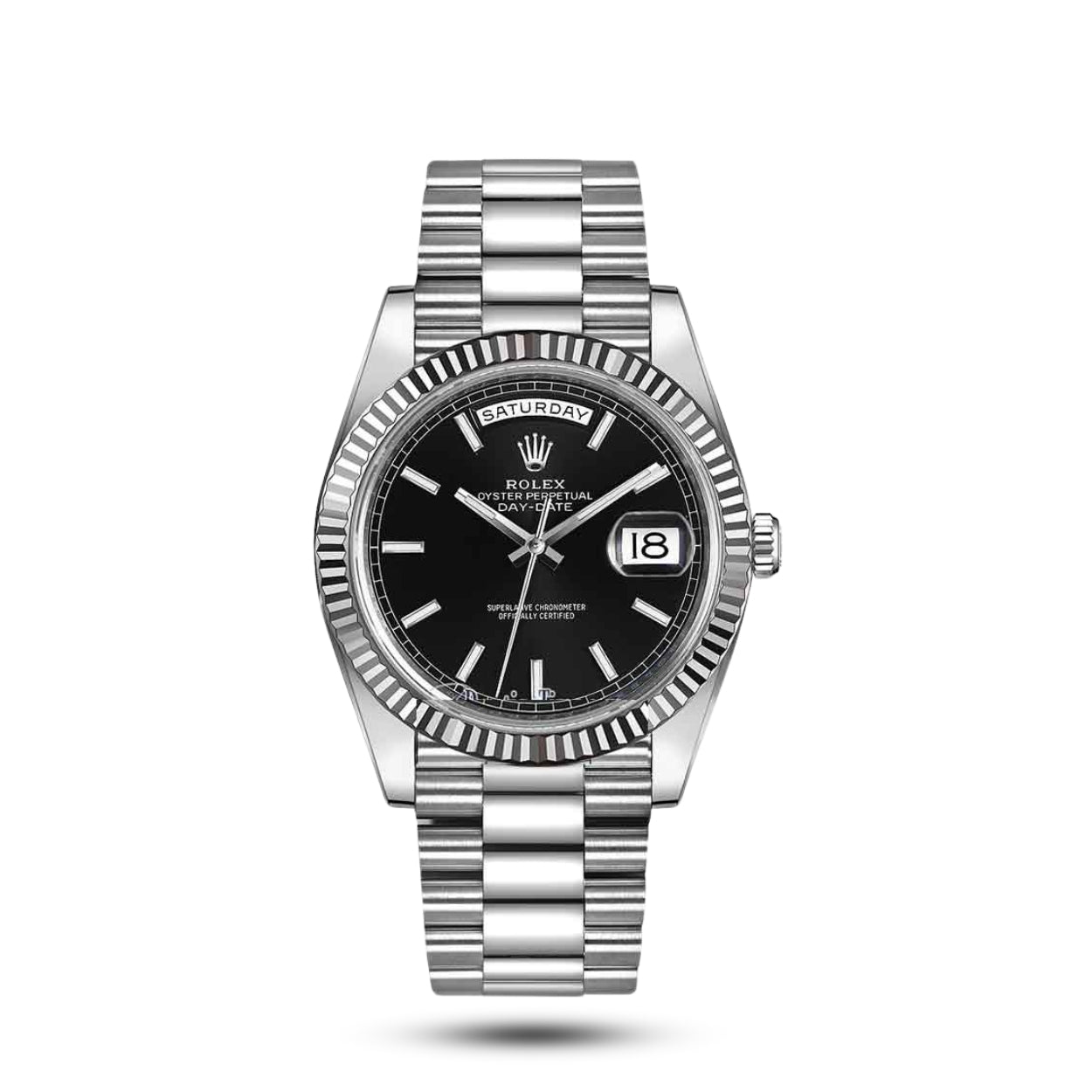 Rolex Day-Date Black Dial - Full Set