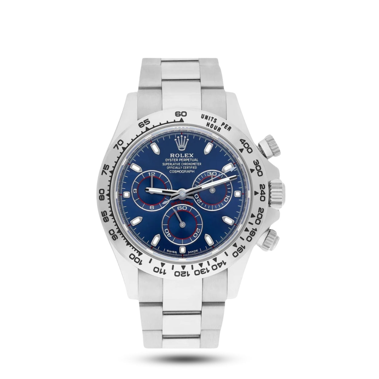 Rolex Daytona Blue Dial White Gold