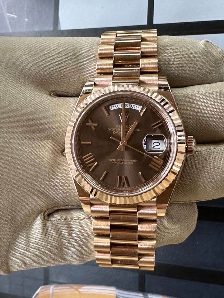 Rolex Day-Date chocolat