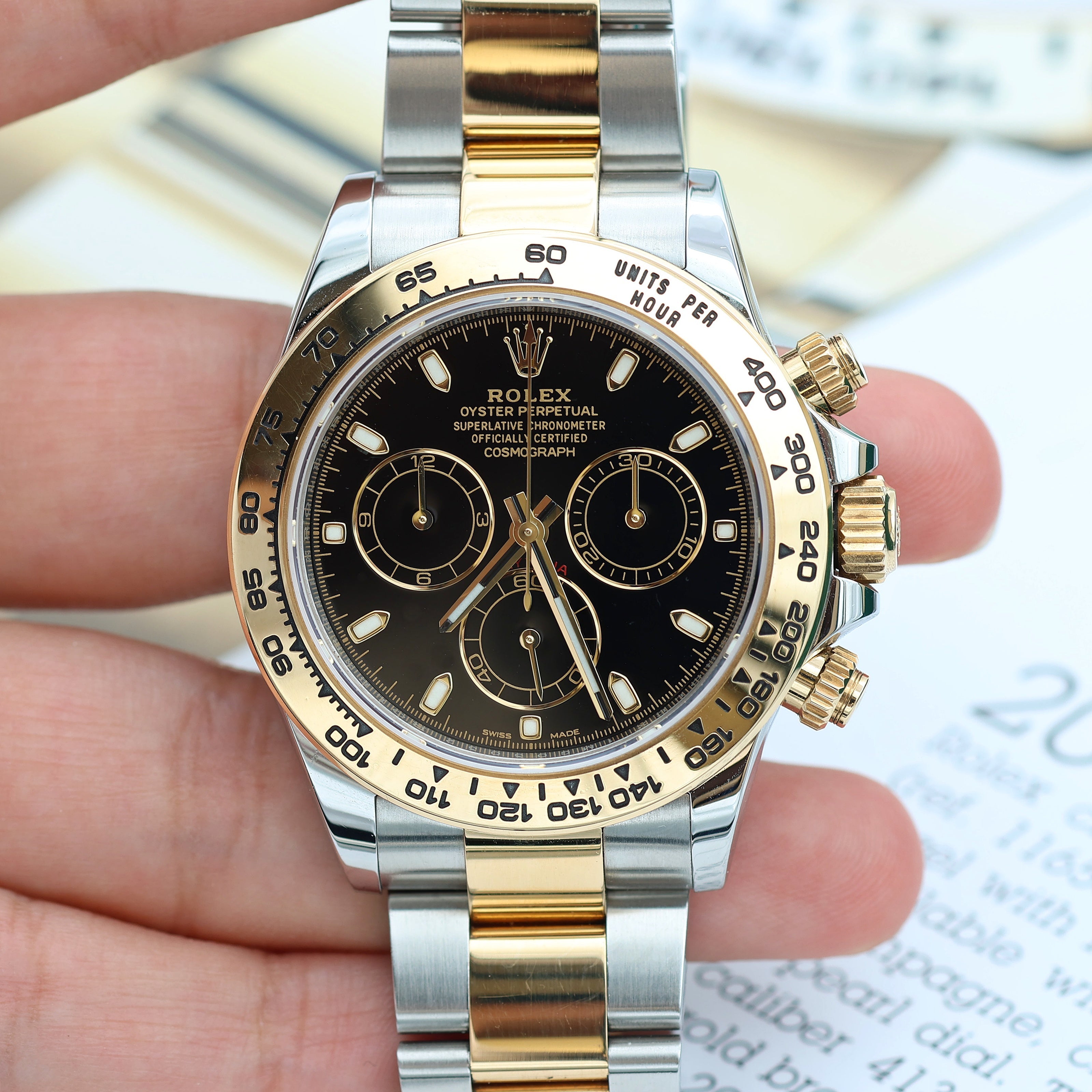 Rolex Daytona Two Tone Black Dial 116503