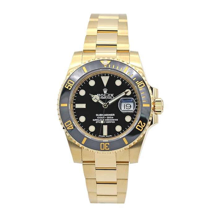 Rolex Submariner Yellow Gold Black