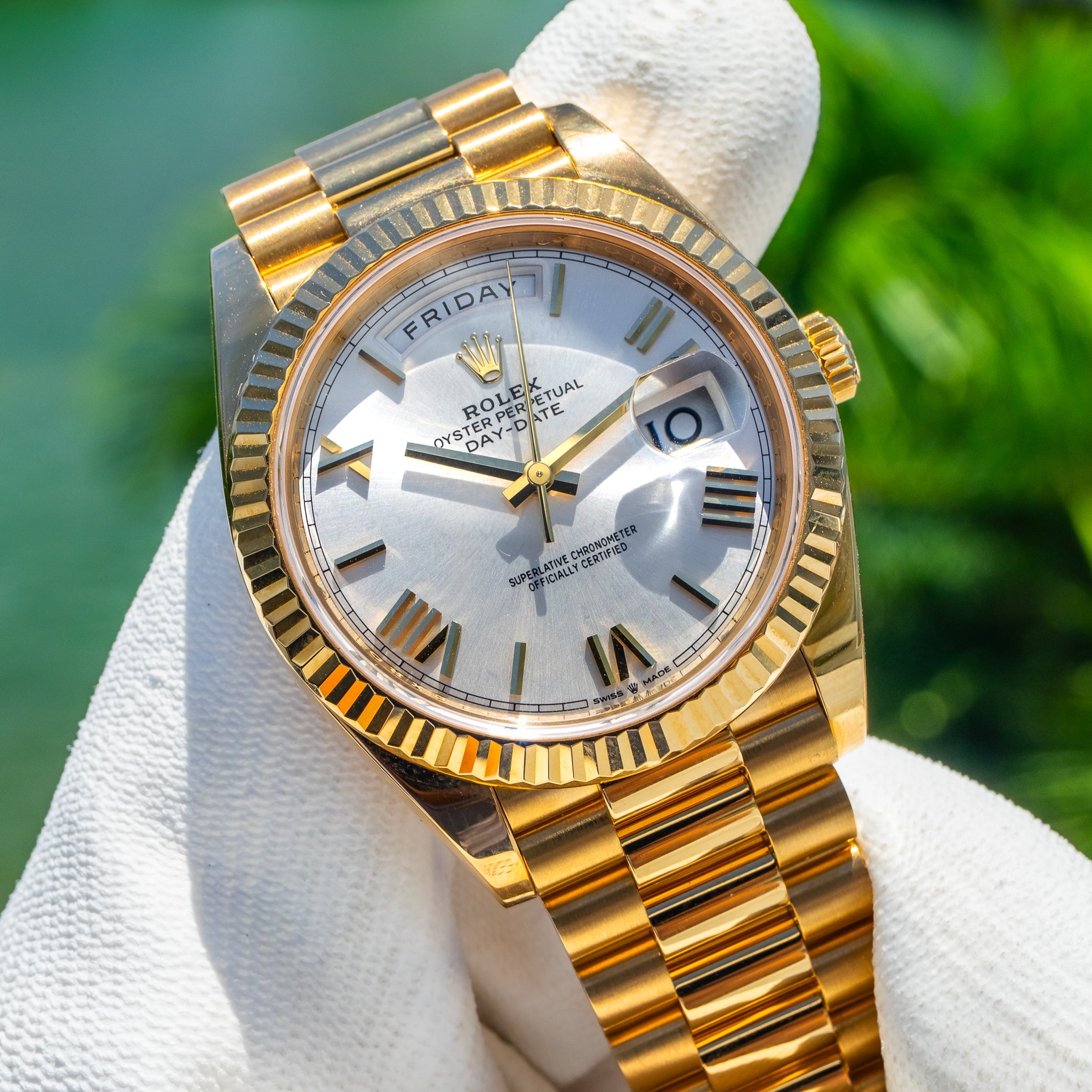 Rolex Day-Date or jaune 18 ct