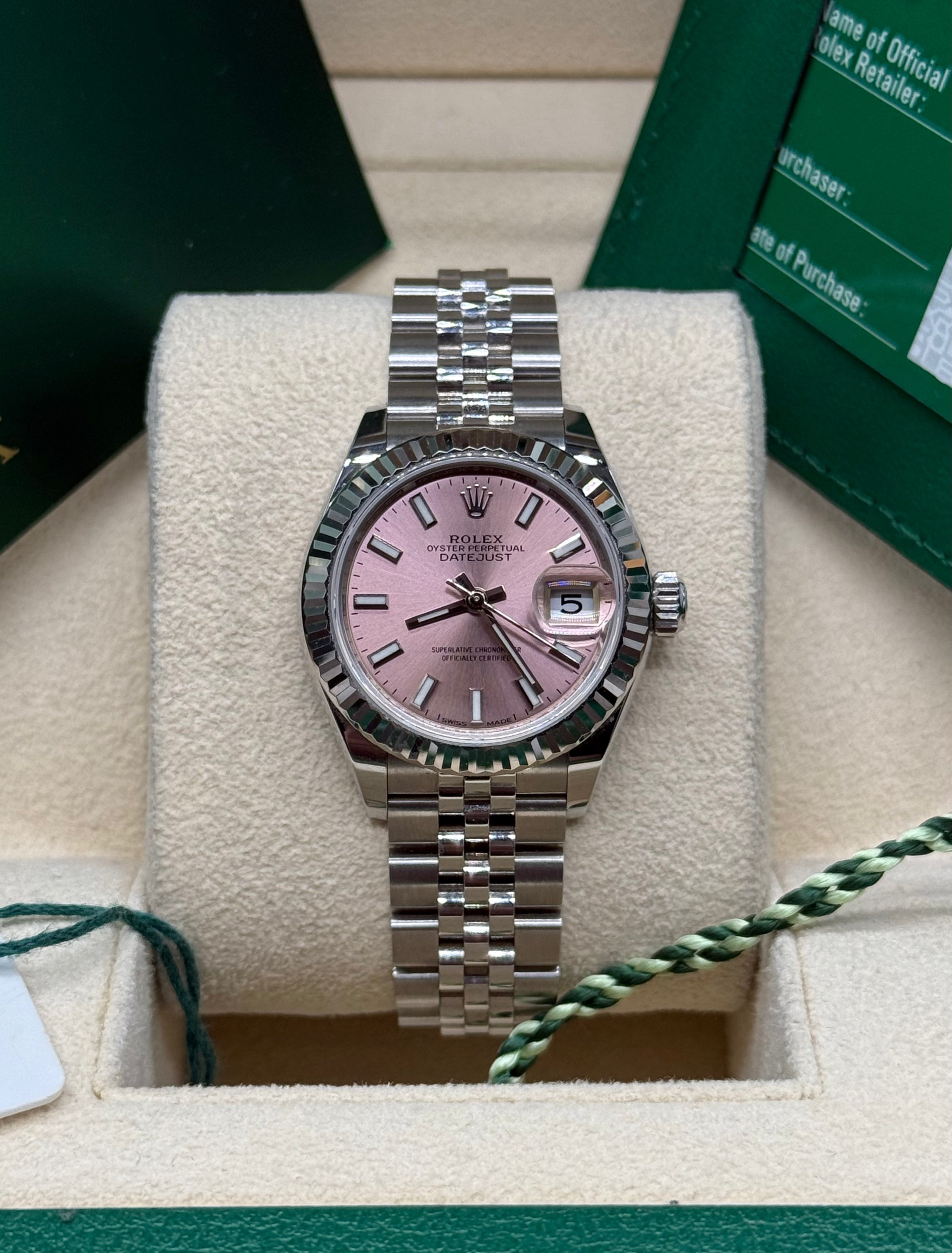 Rolex Datejust 31 Fluted Pink