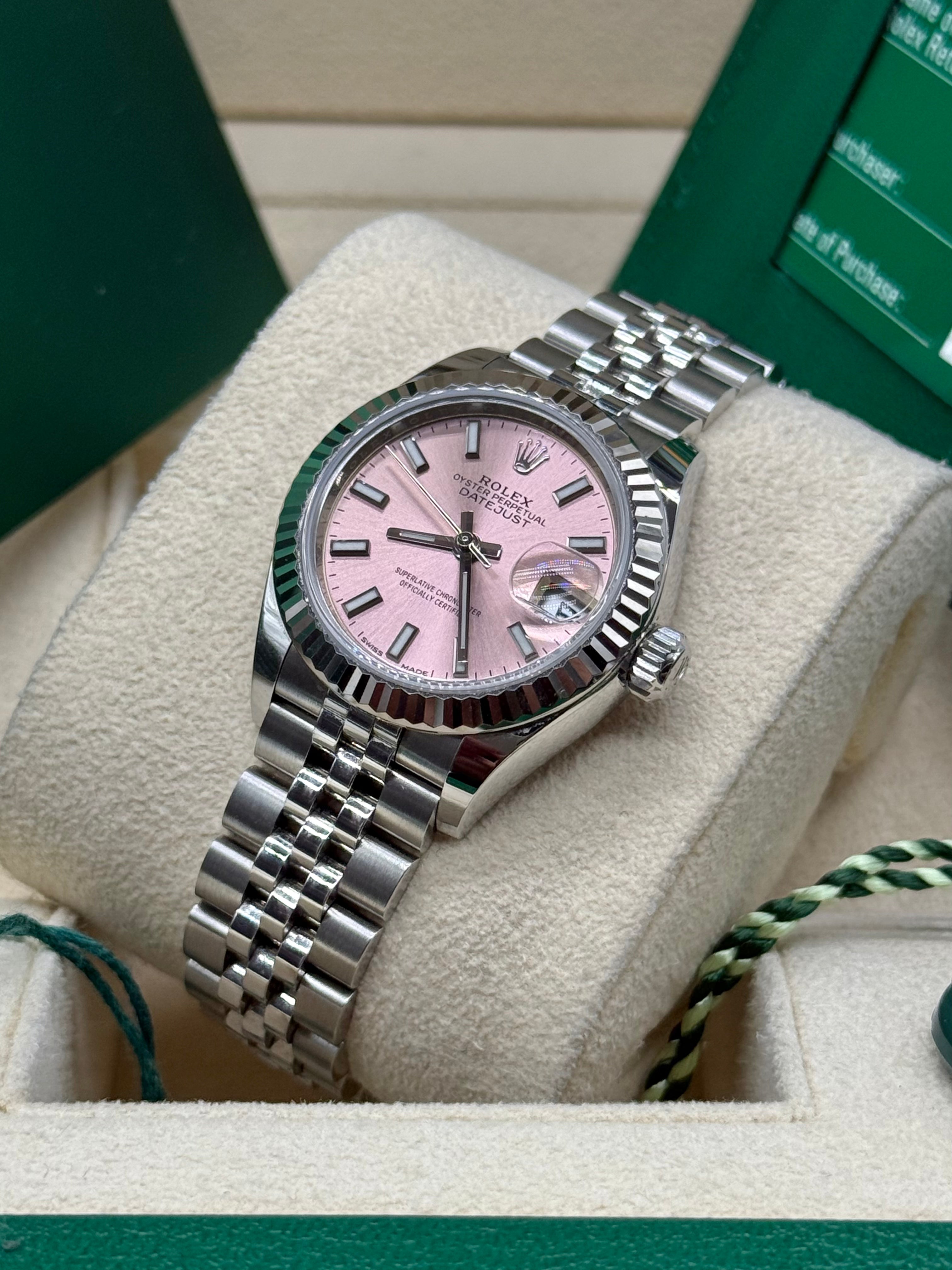 Rolex Datejust 31 Fluted Pink