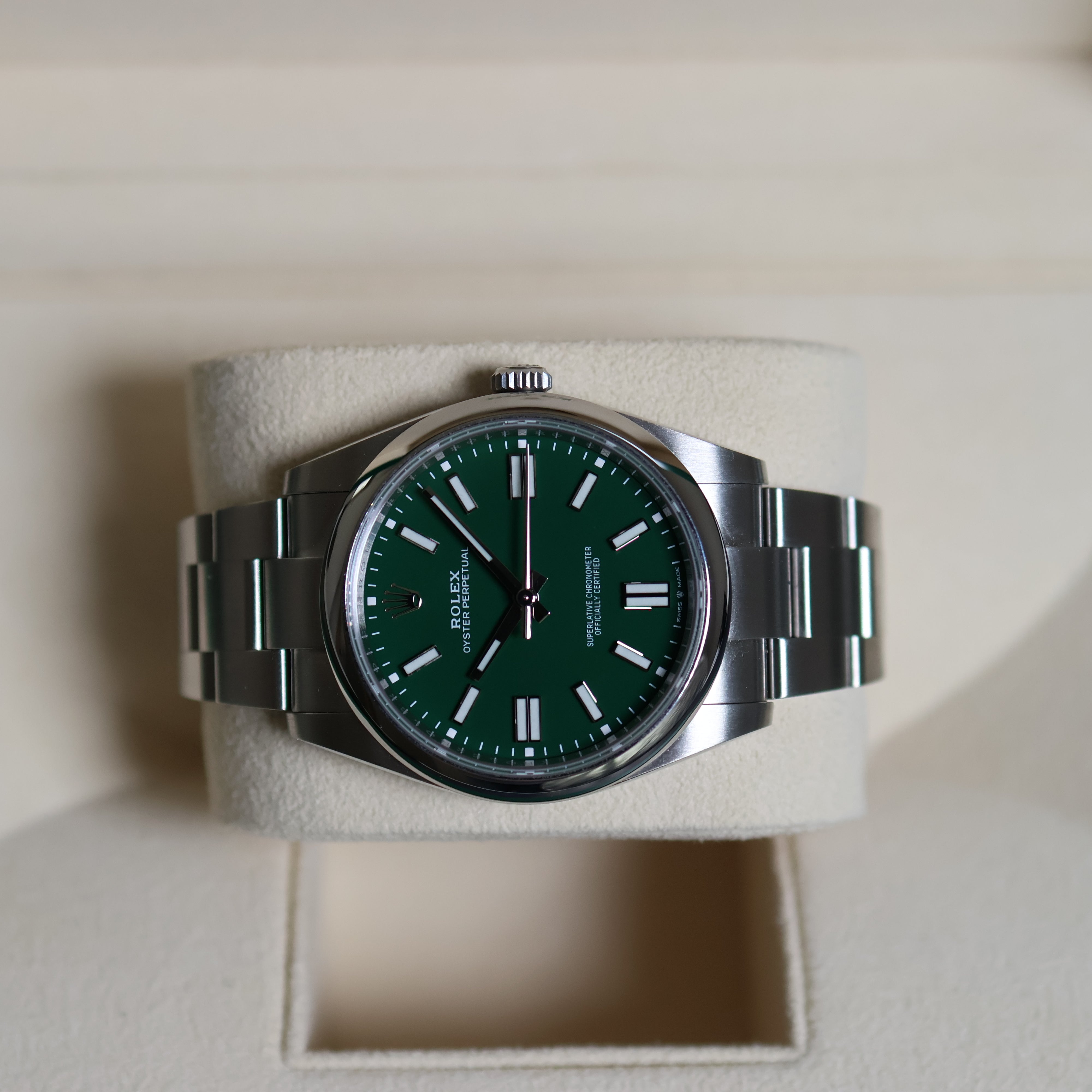 Rolex Oyster Perpetual Green Dial