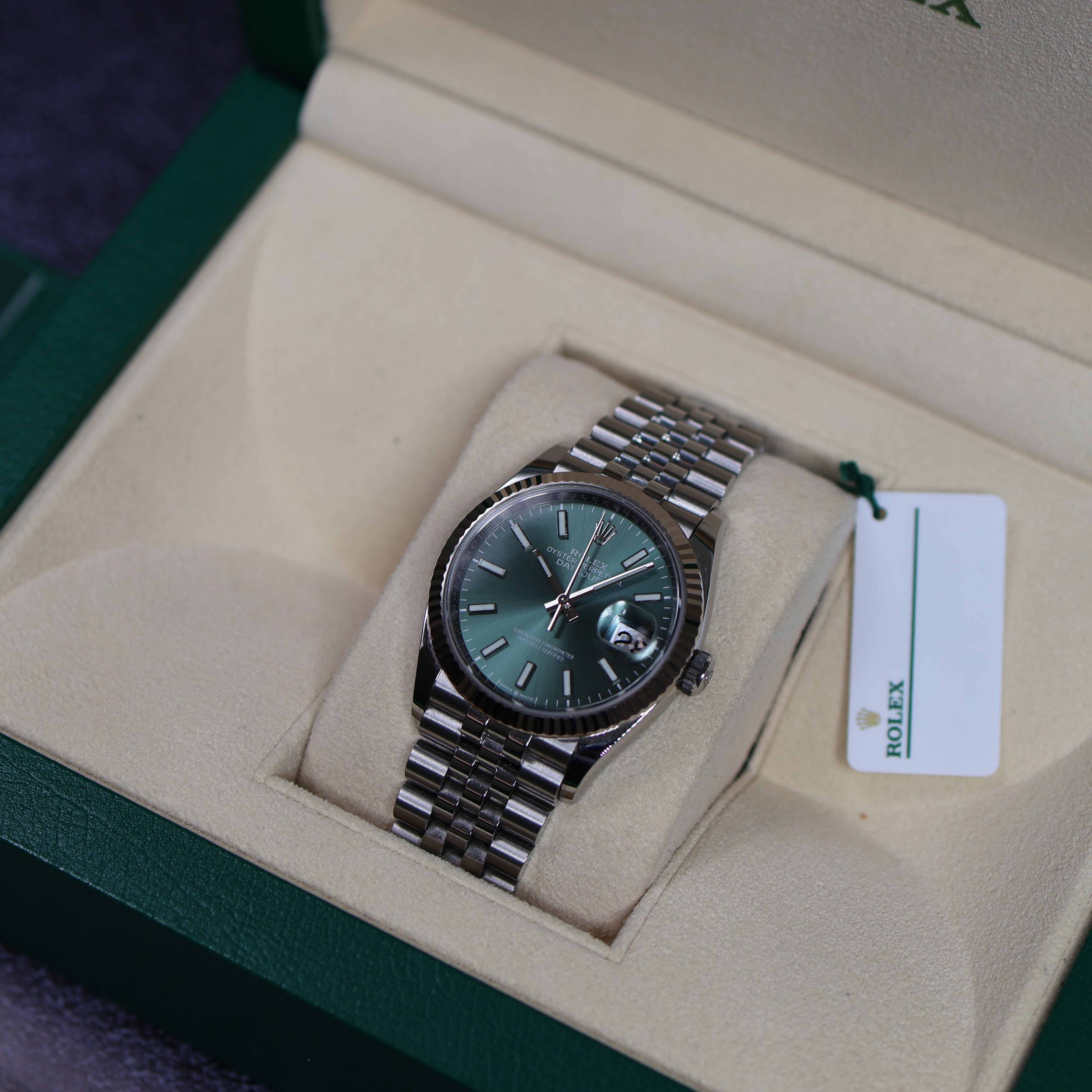 Rolex Datejust vert Jubilé