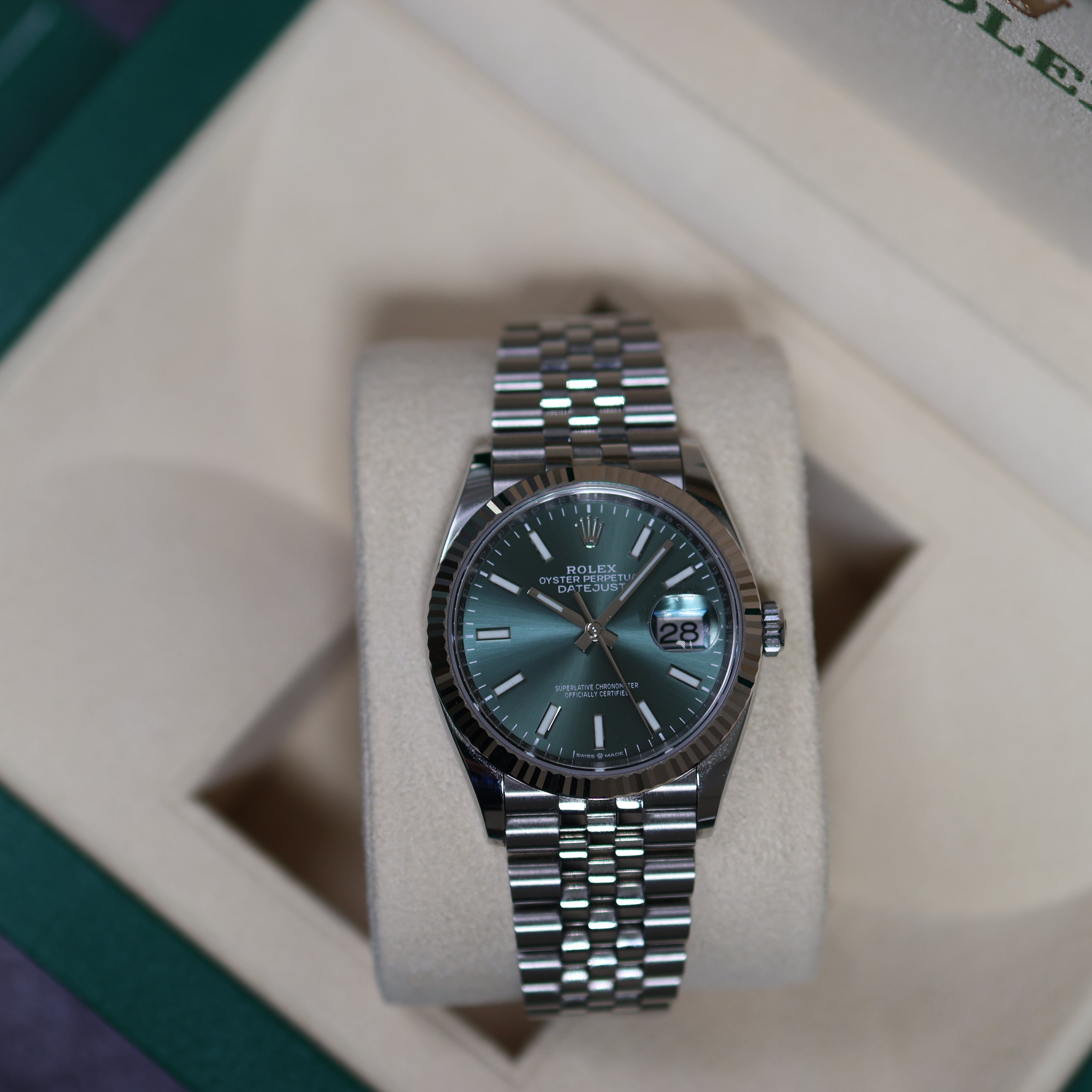 Rolex Datejust vert Jubilé