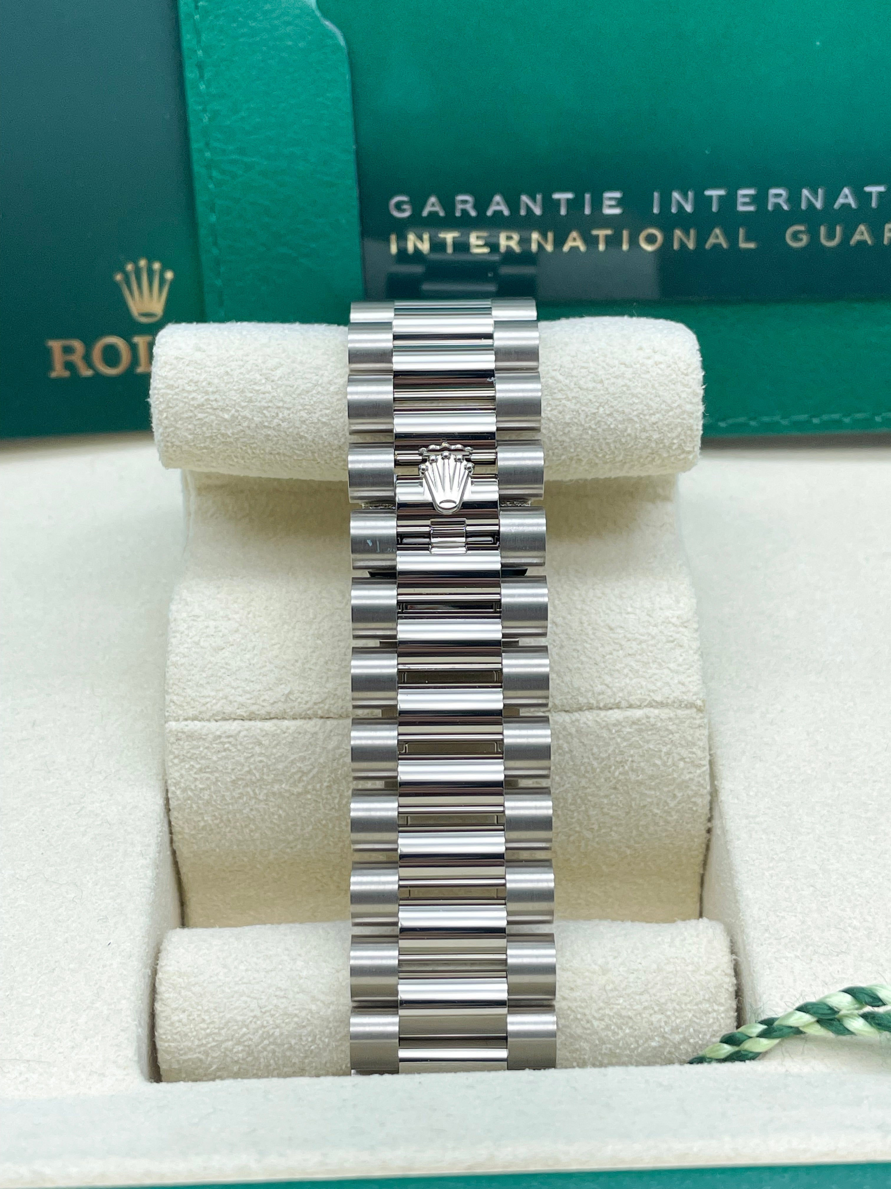 Rolex Day-Date White Gold Blue Dial