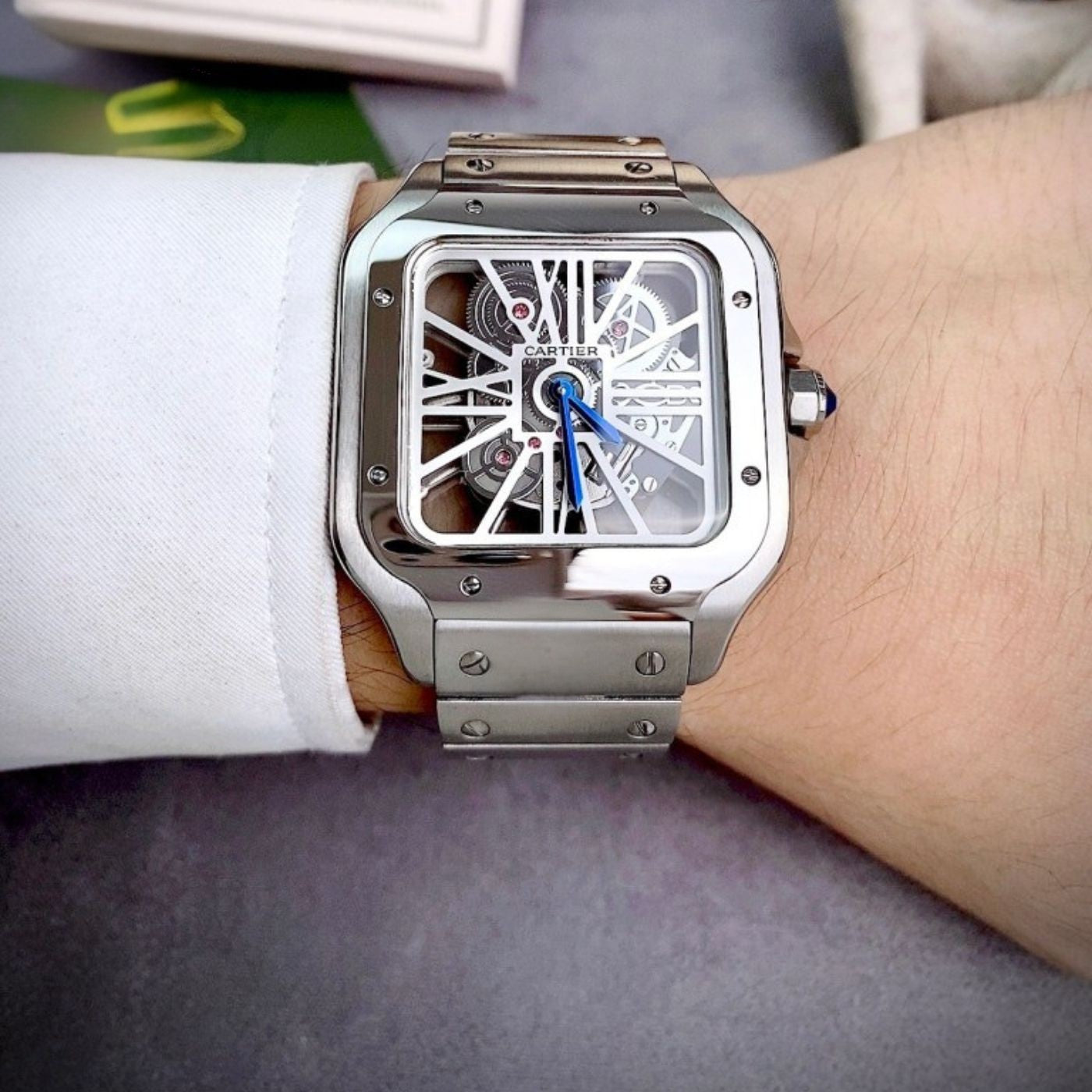 Cartier Santos Skeleton