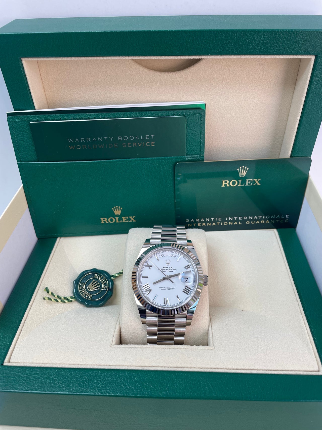Rolex Day-Date white 40mm