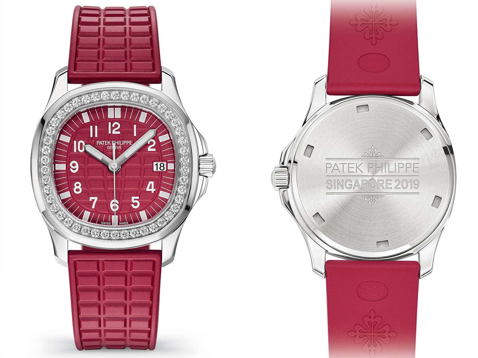 Patek Philippe Aquanaut Diamond Red Ladies