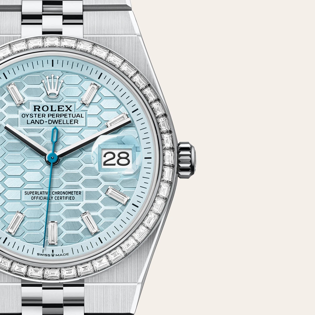 Rolex land-dweller blue