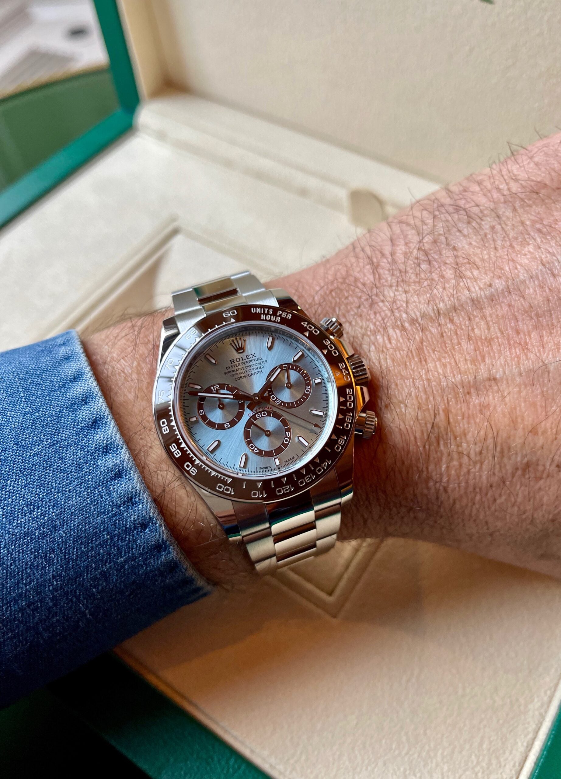 Rolex daytona Bleu Glace