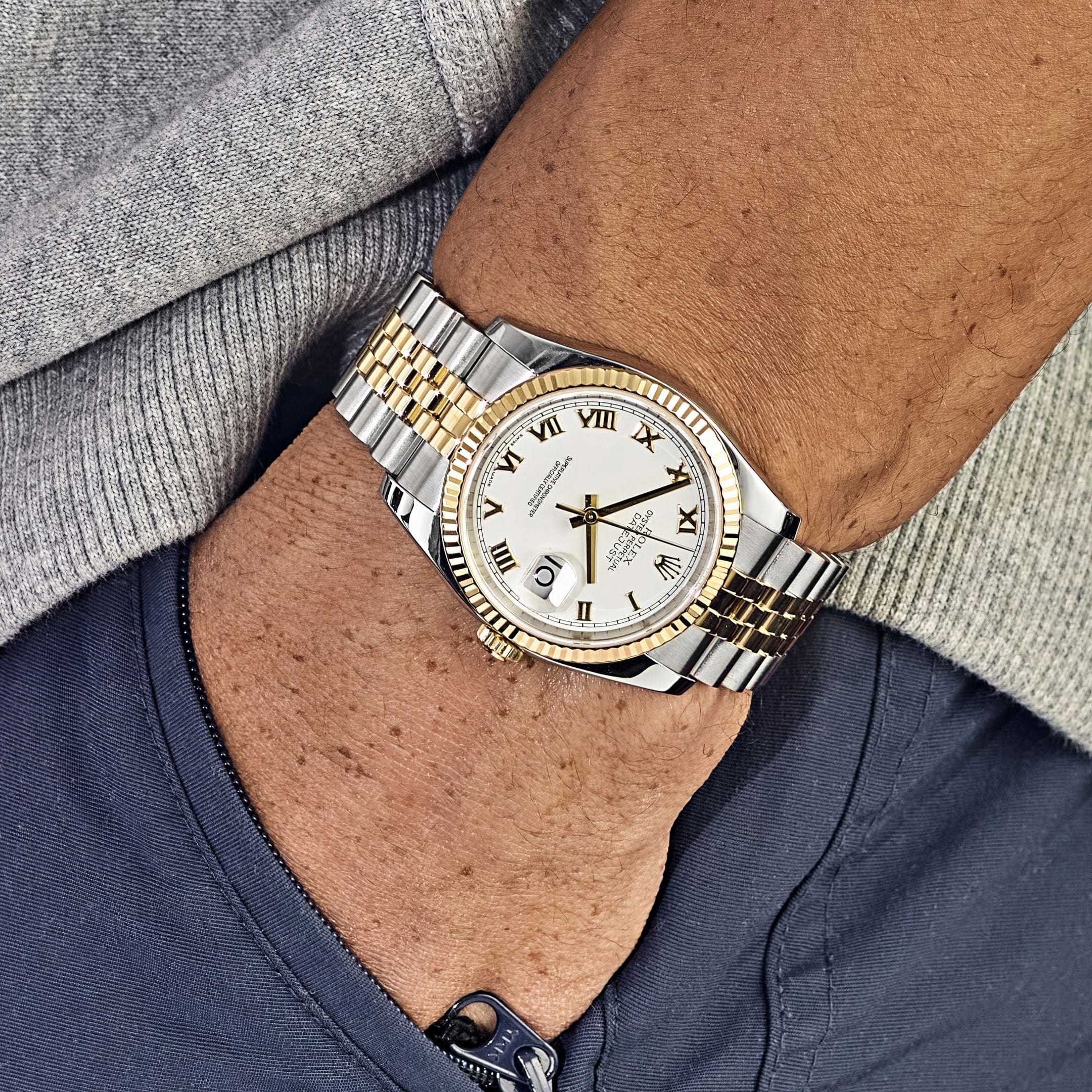 Rolex Datejust 36 White Roman