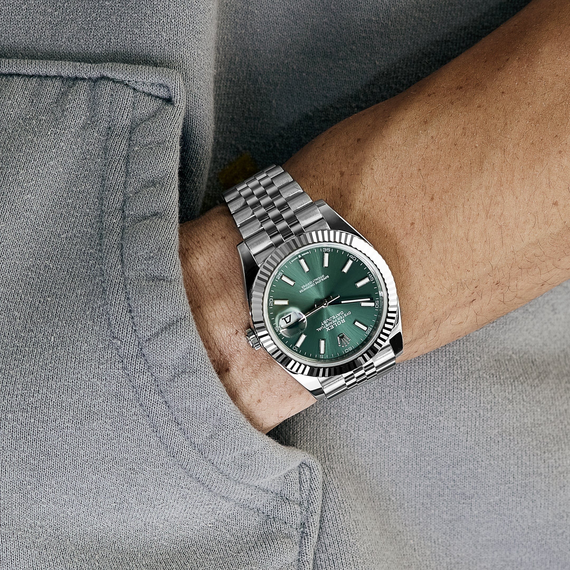 Rolex Datejust vert Jubilé