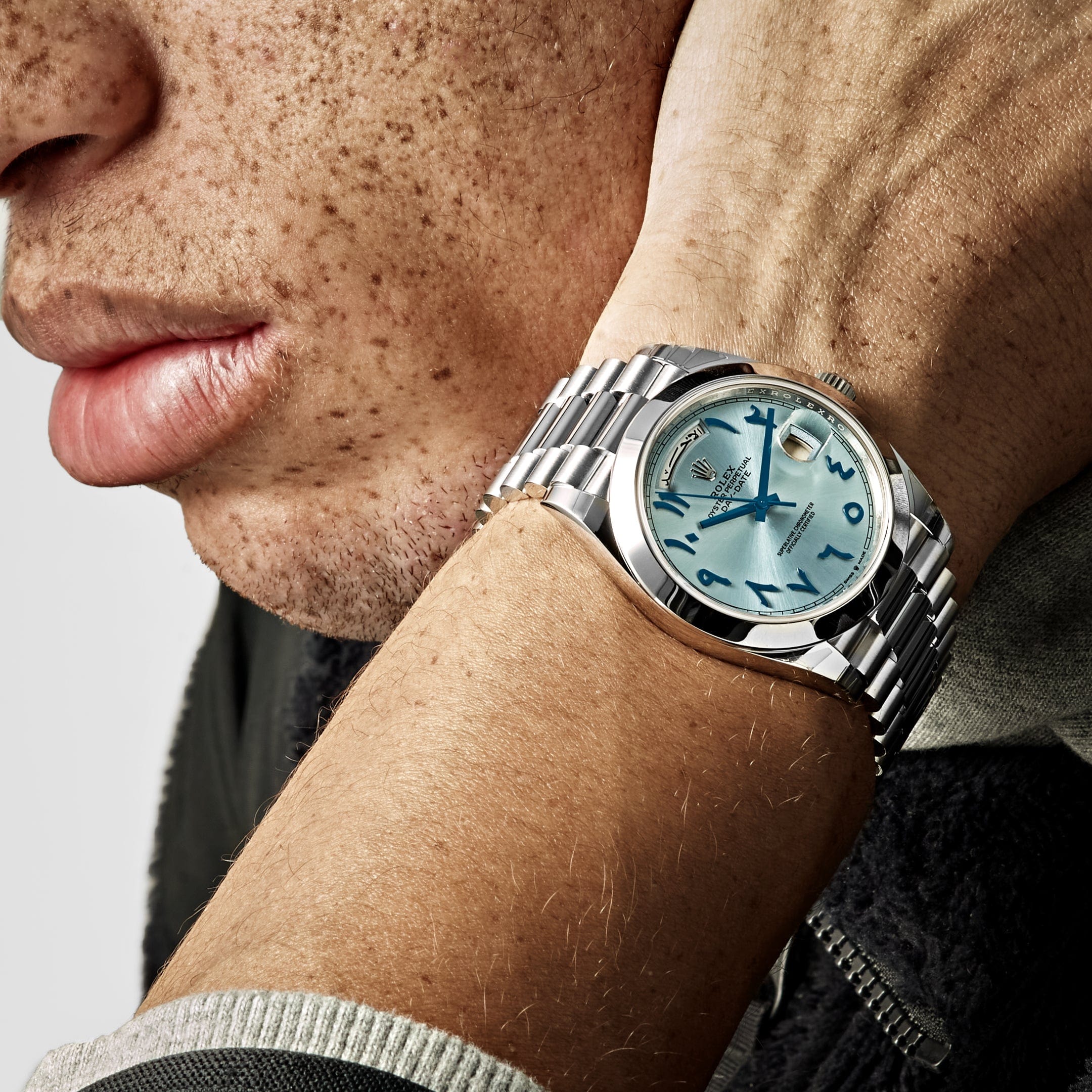 Rolex Day-Date Ice blue Hindu Arabic