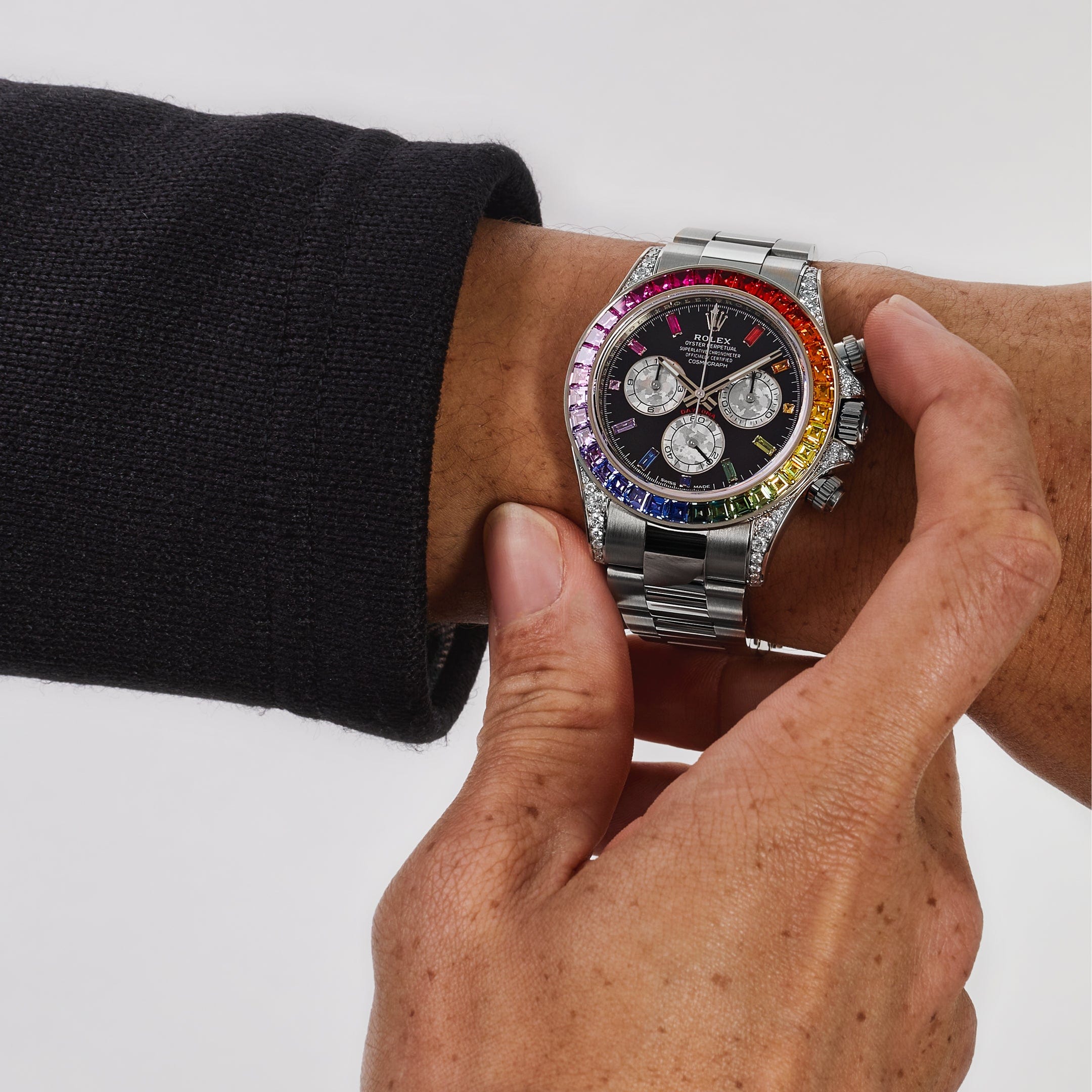 Rolex  Daytona Rainbow gris