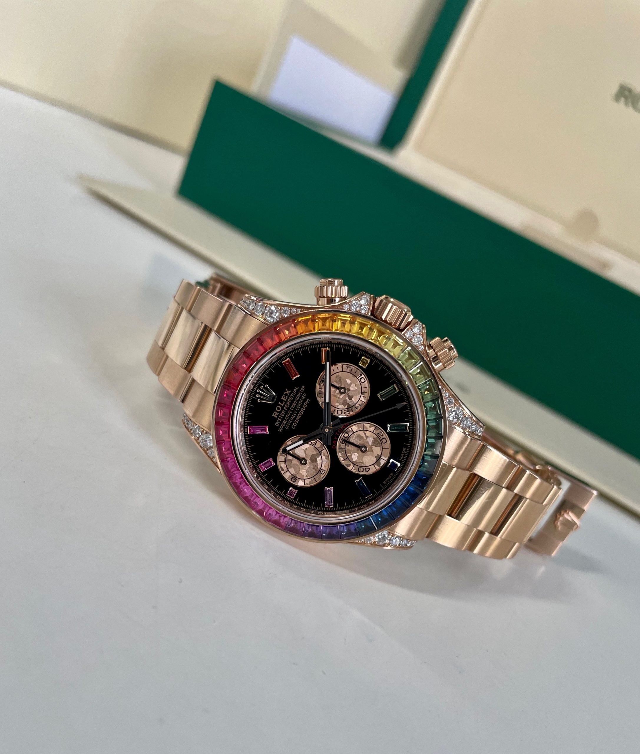 Rolex Daytona Rainbow Gold