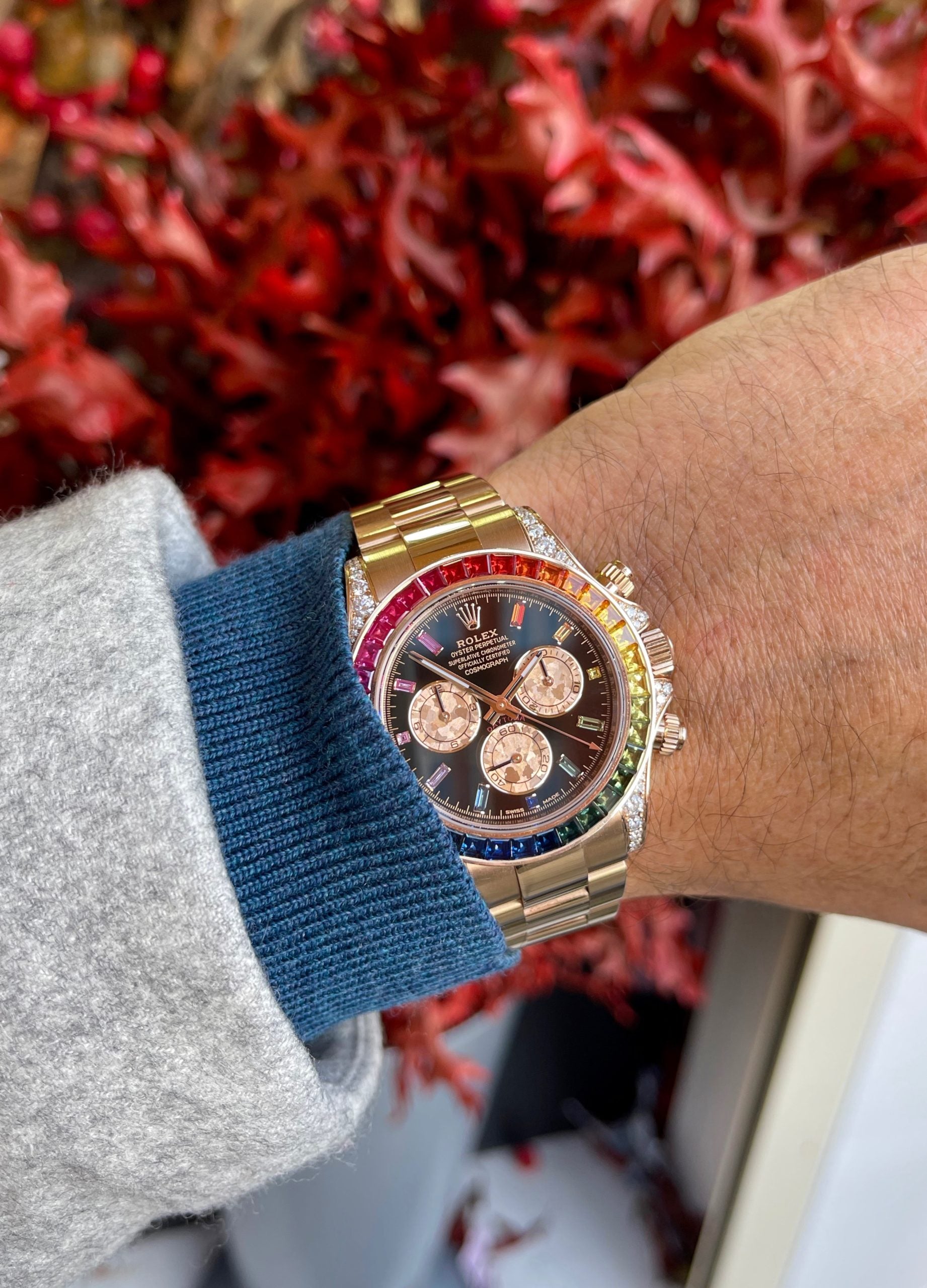 Rolex Daytona Rainbow Gold