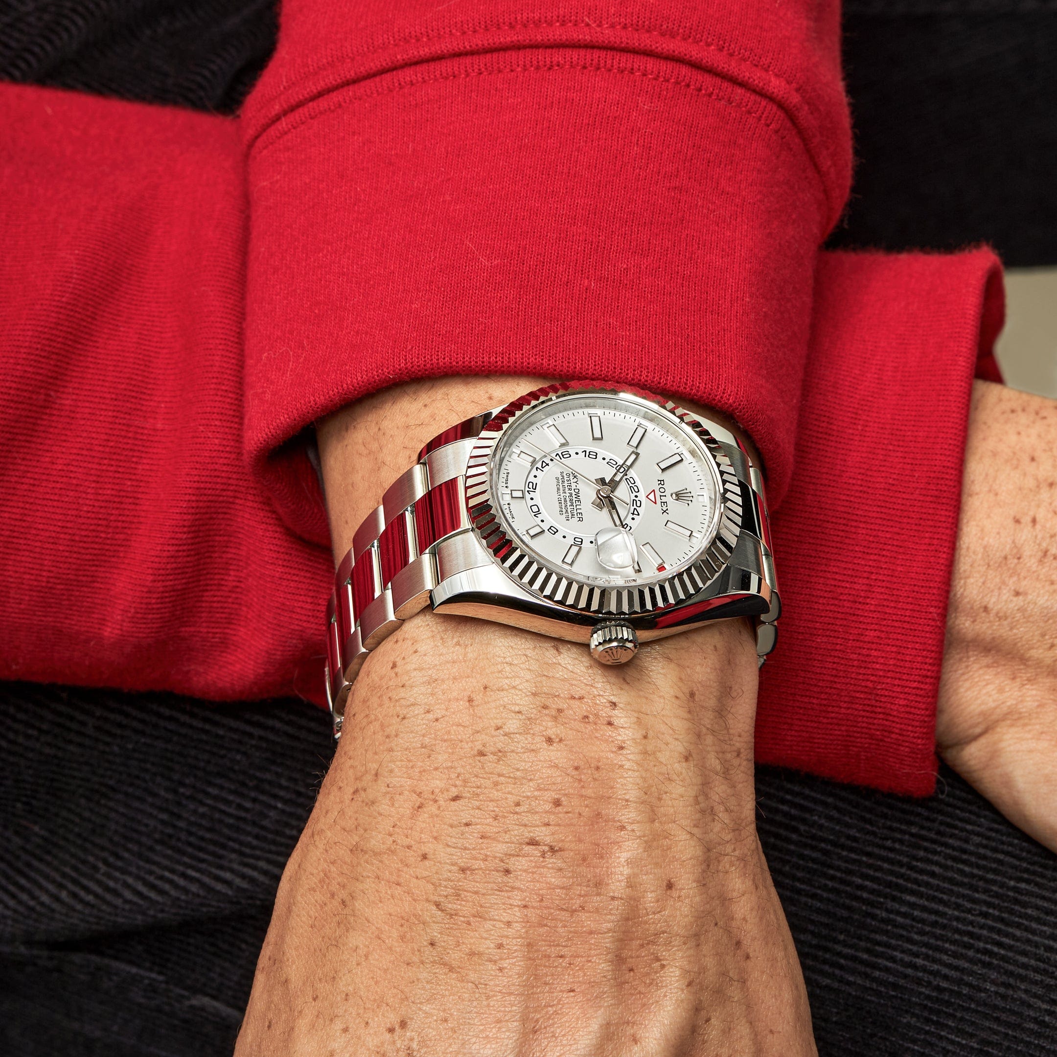 Sky Dweller Blanc Oyster