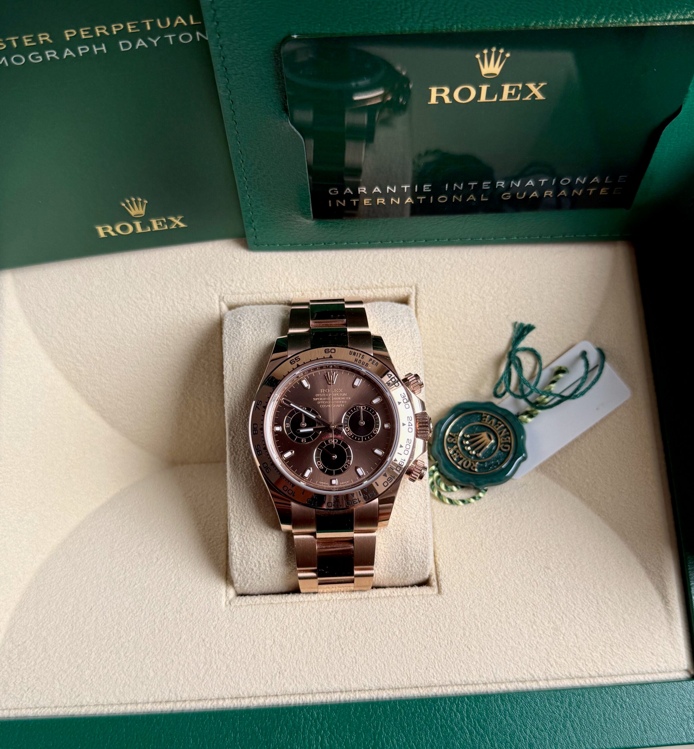 Rolex Daytona Choco Dial Rose Gold