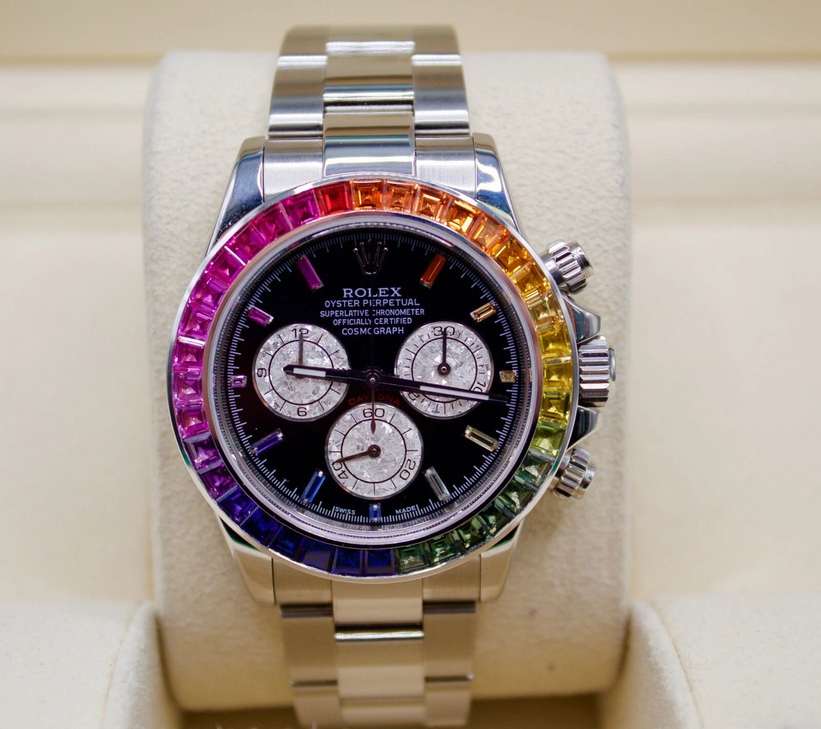 Rolex  Daytona Rainbow gris