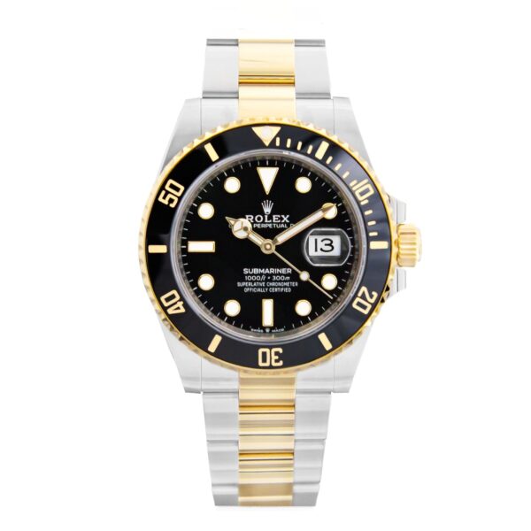 ROLEX SUBMARINER BLACK AND GOLD