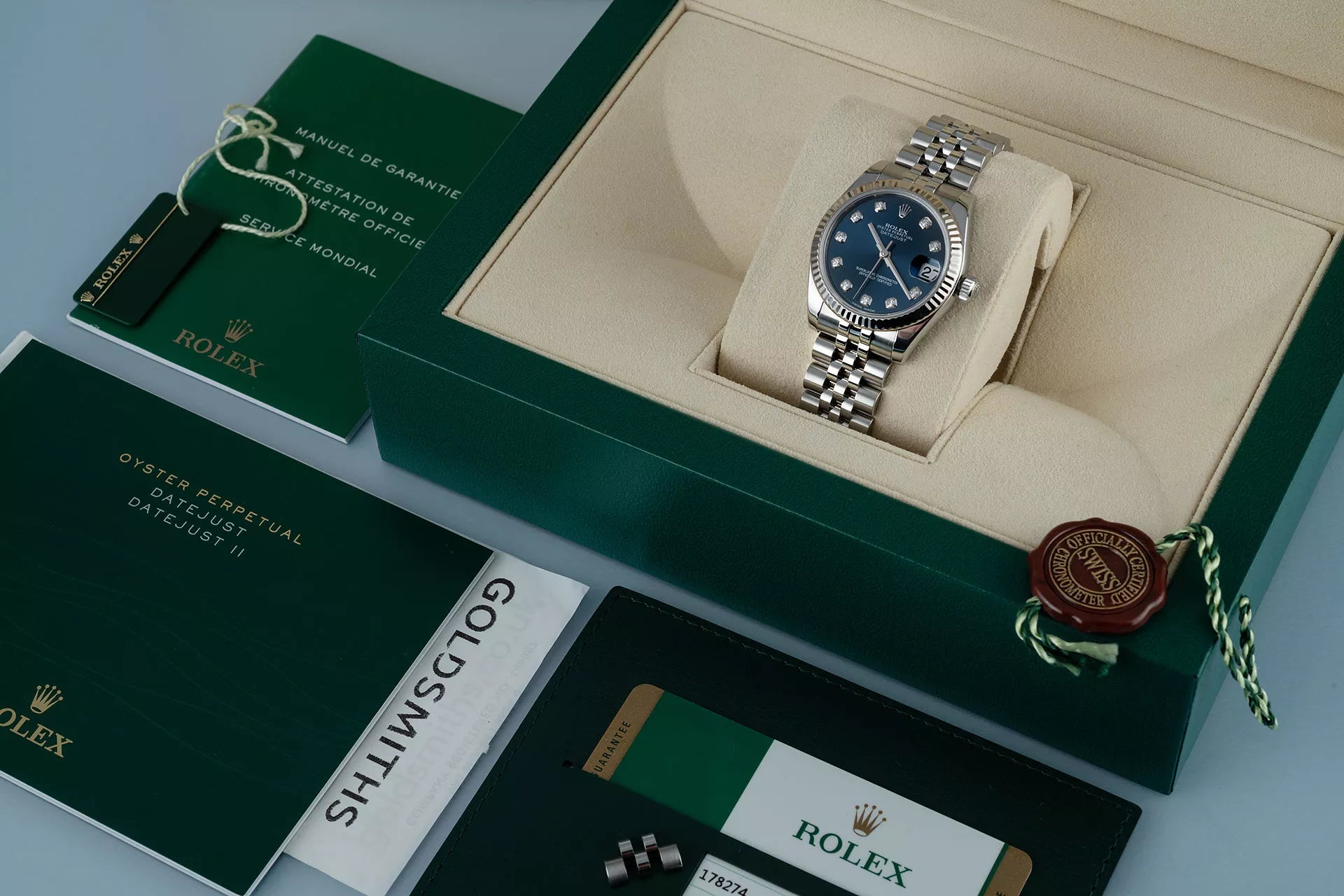 Rolex Datejust 31 Quadrante blue Diamond